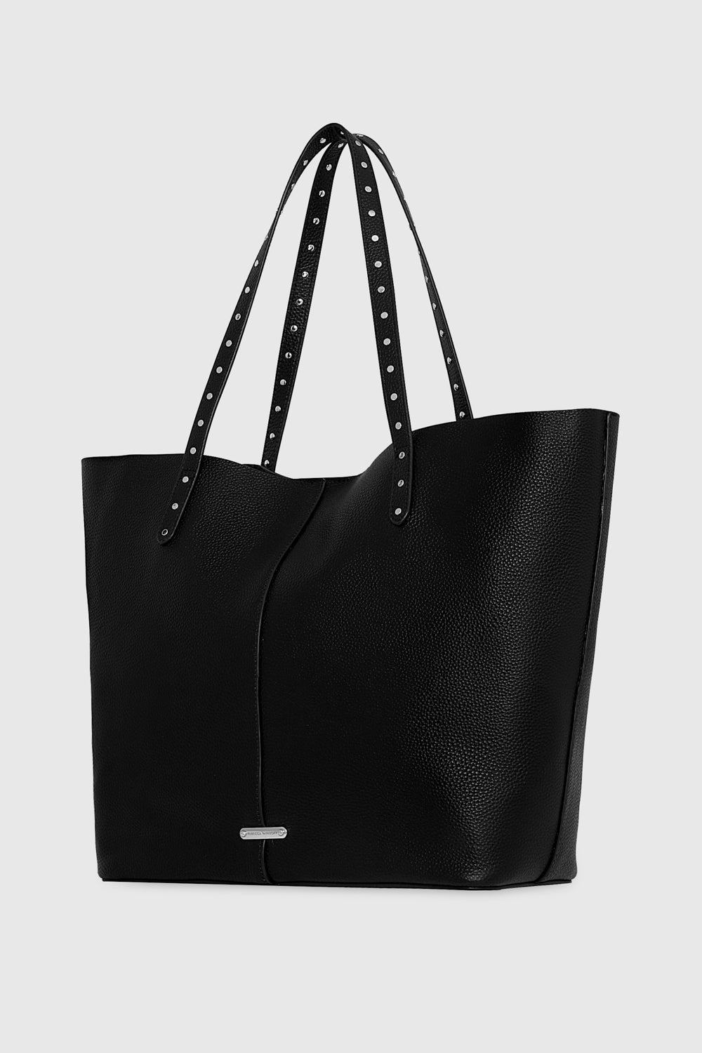 Black studded tote hotsell