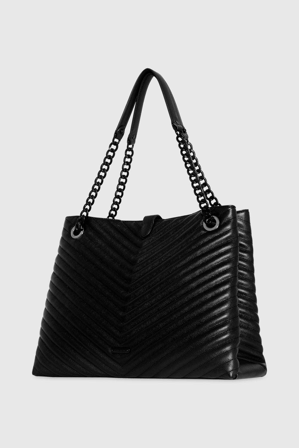 edie chevron quilted tote