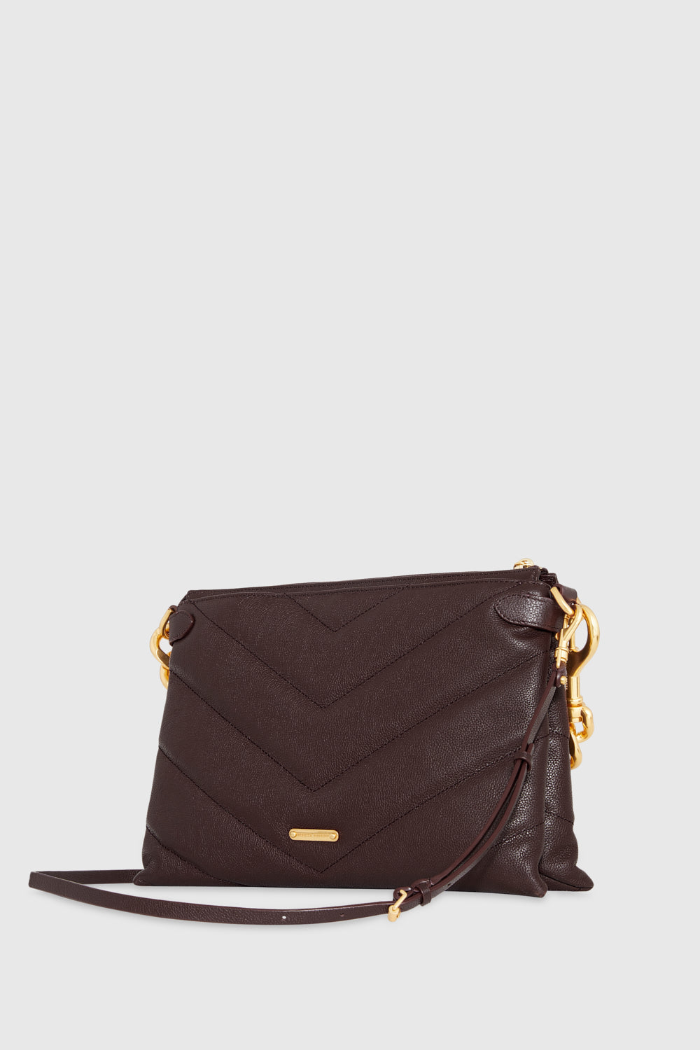 REBECCA MINKOFF Edie Chevron Quilted Leather Maxi Chain Crossbody Bag