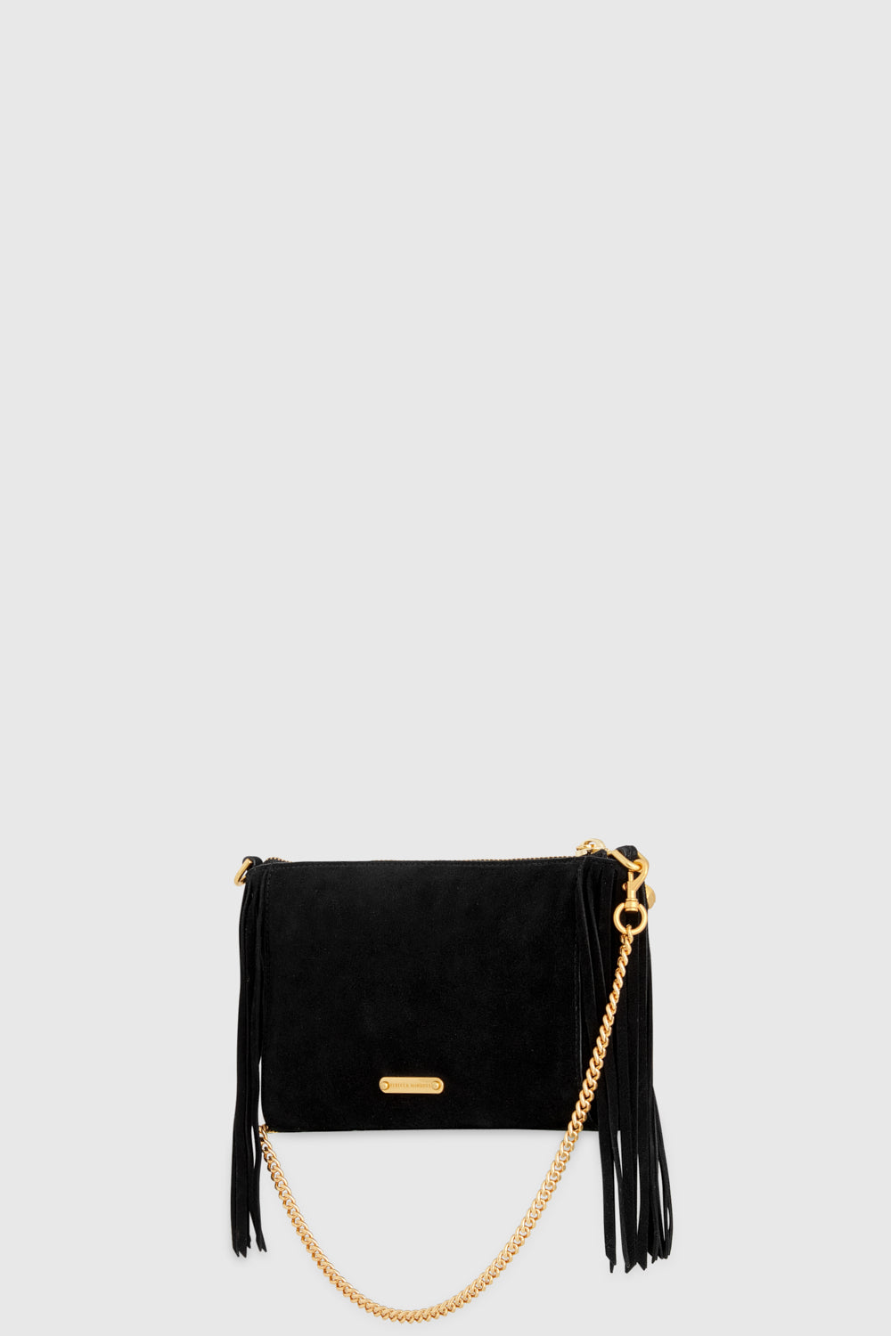 Rebecca Minkoff Edie Fringe Quilt Suede Crossbody Bag