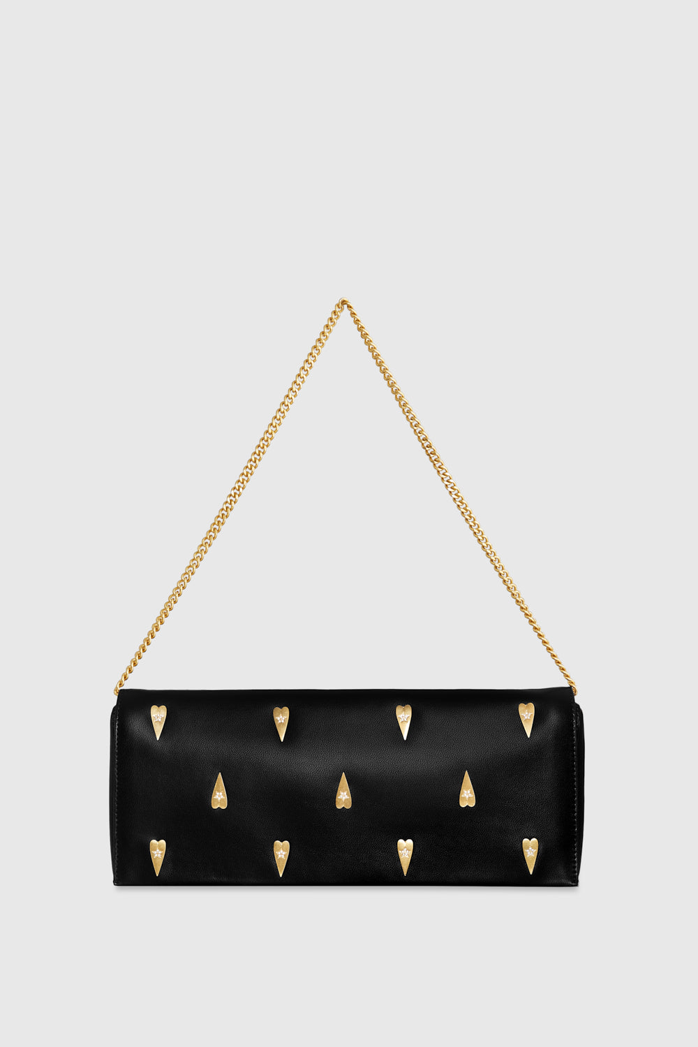 Slim Clutch With Heart Studs Rebecca Minkoff