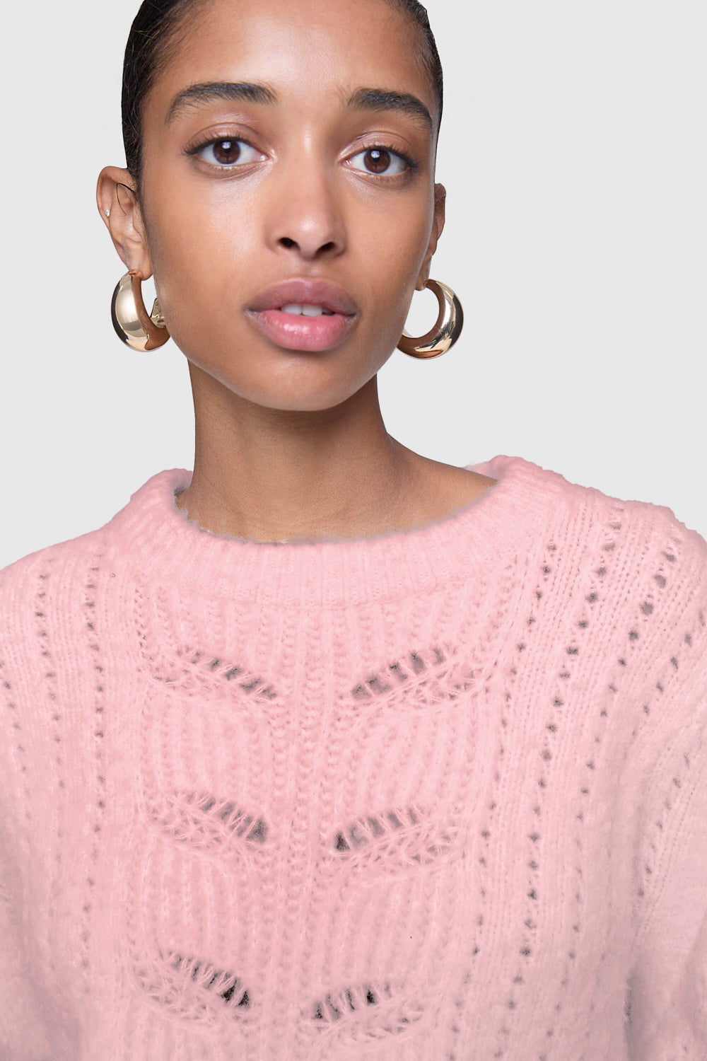 REBECCA MINKOFF pink cashmere sweater boat neck hotsell and v-back