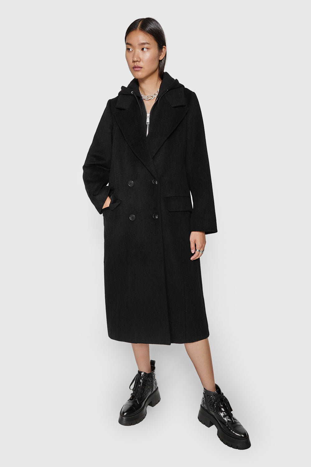 Rebecca shops Minkoff color block coat