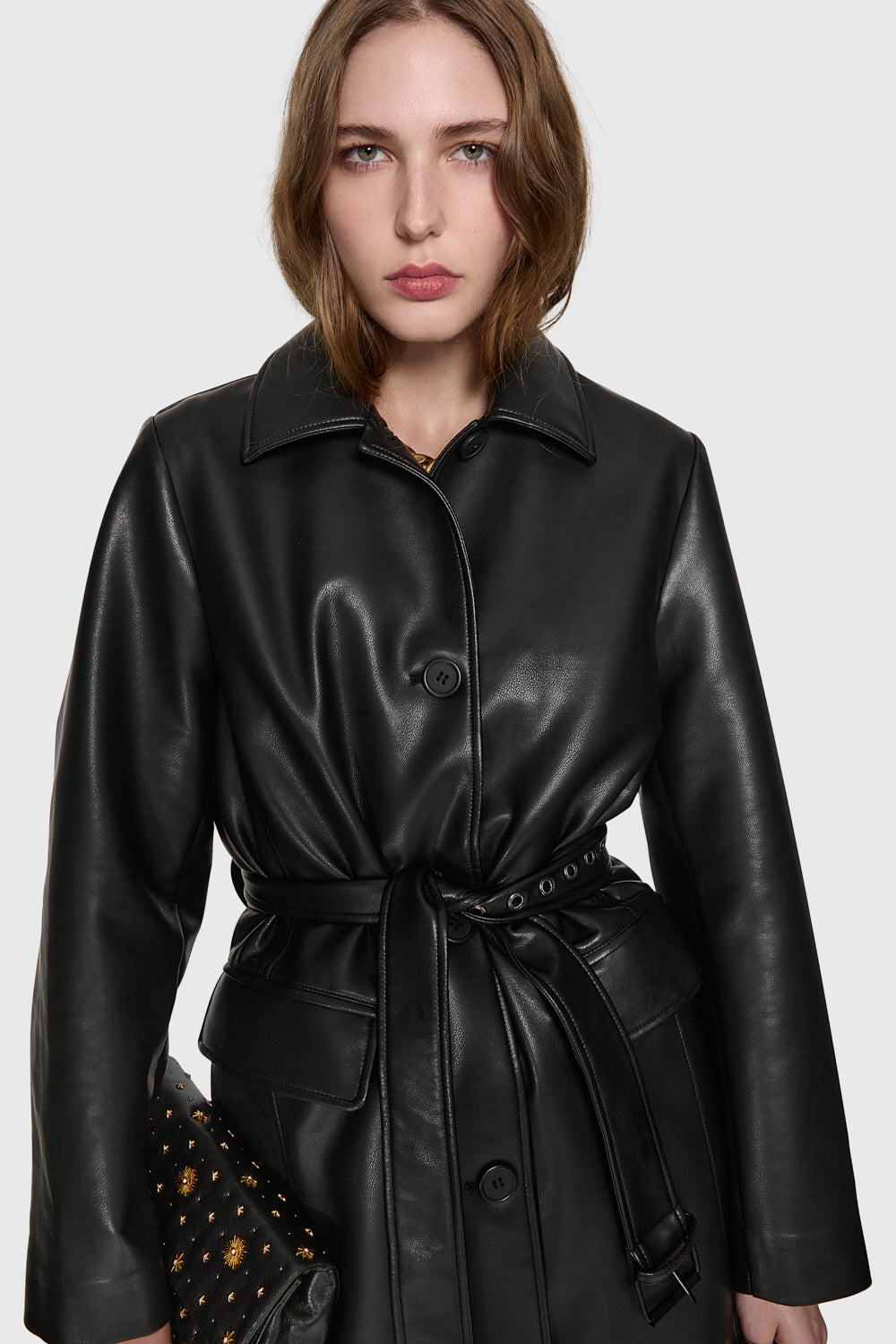 Rebecca selling Minkoff Real Lambskin Leather Coat