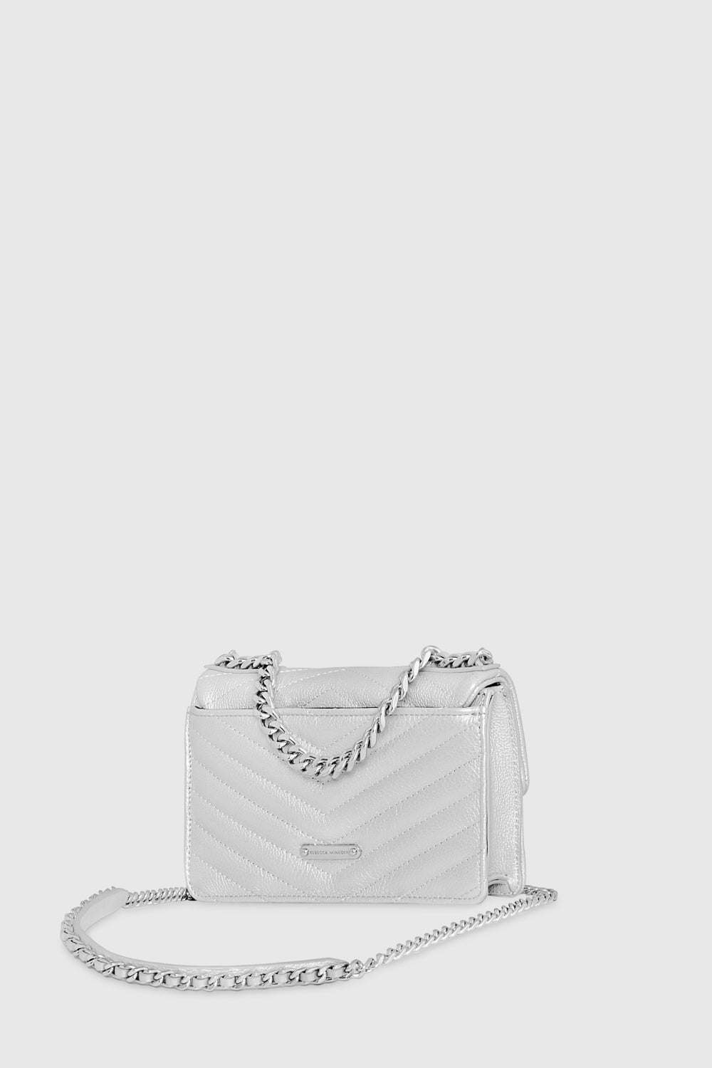 Shops NWT Rebecca Minkoff Edie Crossbody Chain Maxi Silver