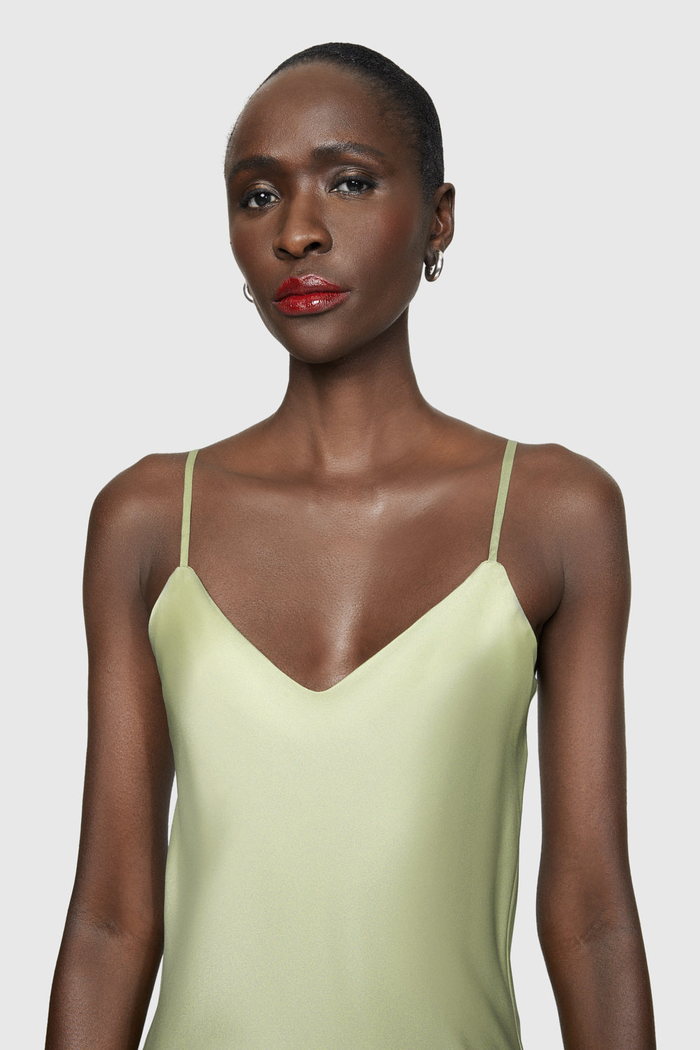 V-neck Camisole Top - Mint green - Ladies