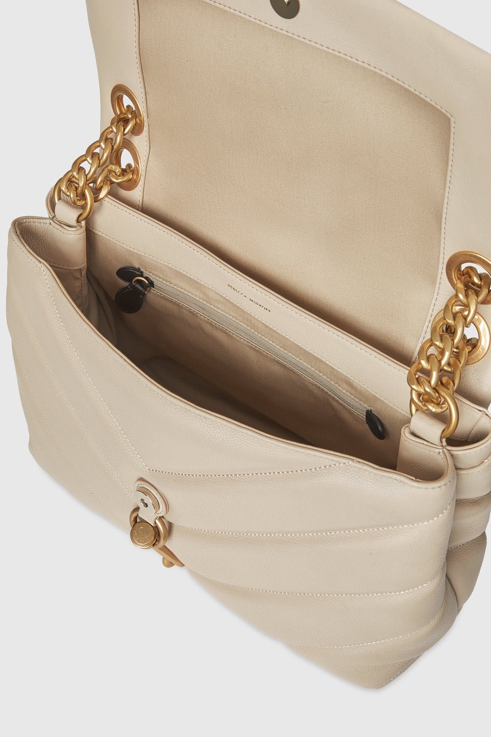 Rebecca Minkoff Edie Maxi Leather Crossbody ,Sand Dune