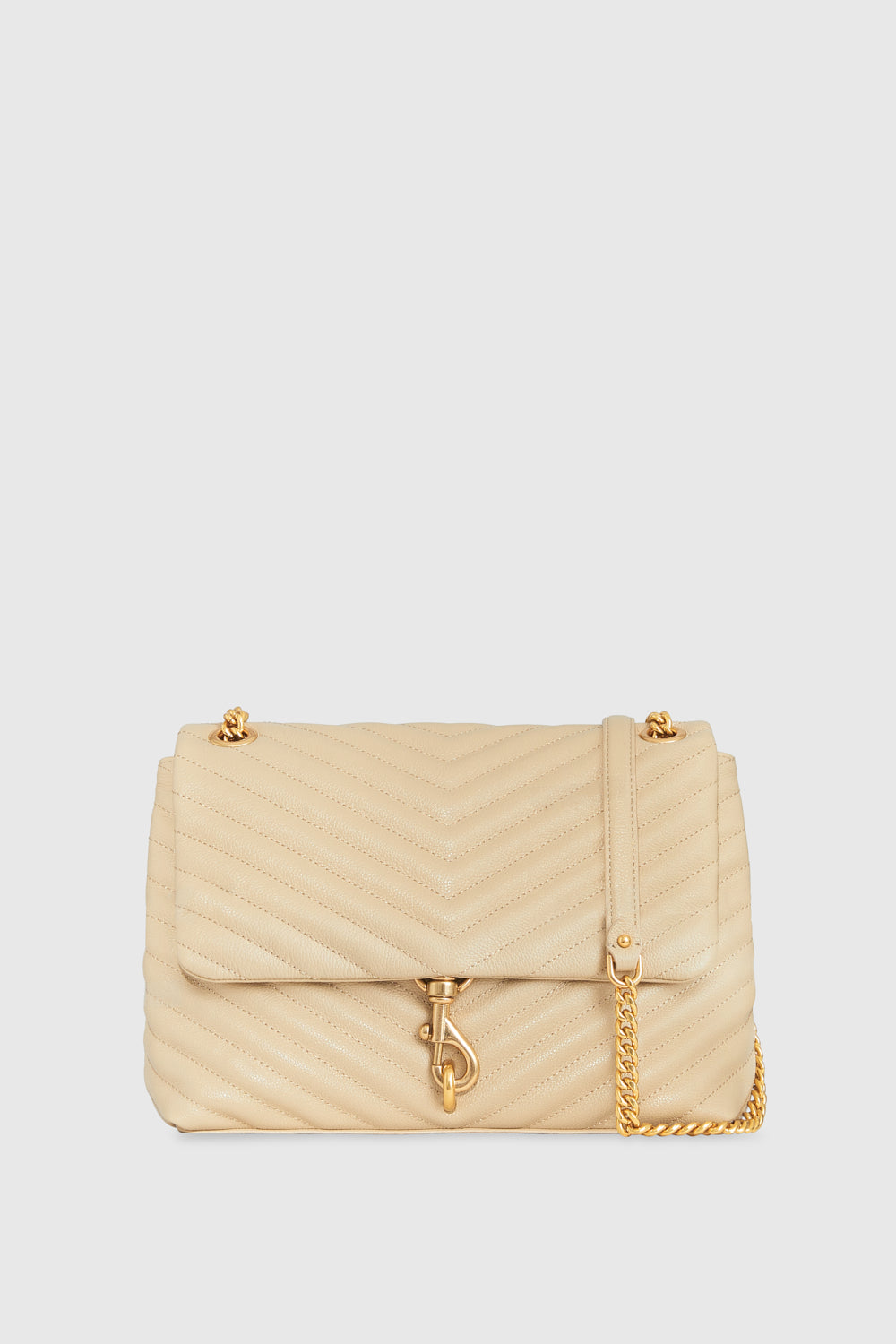 Rebecca Minkoff Edie Flap Shoulder Bag - Latte