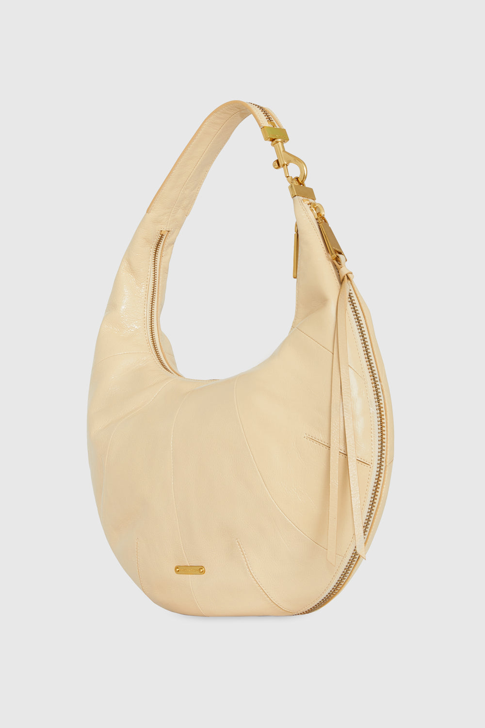 Rebecca Minkoff Zip Around Croissant Leather Hobo Bag - Rocher