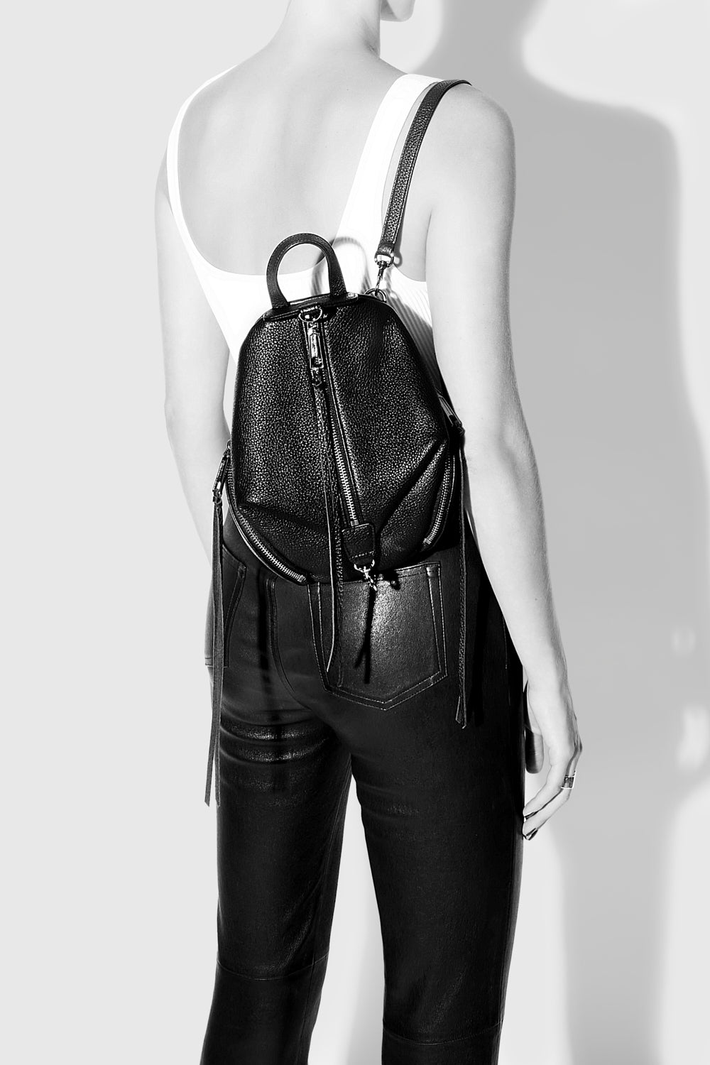 Rebecca Minkoff Convertible Mini Julian Backpack Black