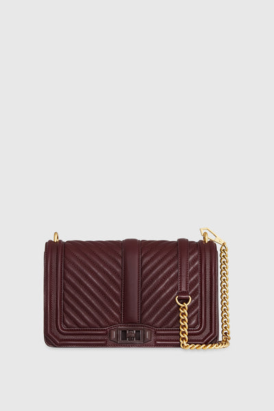 Rebecca minkoff chevron quilted small love crossbody bag sale