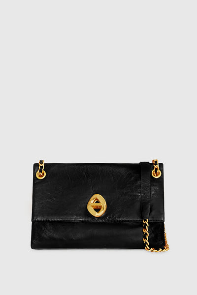 Black and gold designer bag hotsell