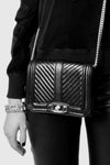 Chevron Quilted Small Love Crossbody