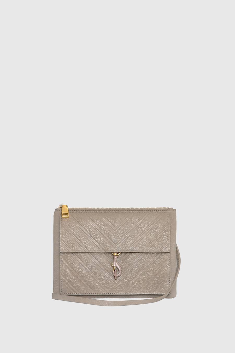 Edie Embossed Top Zip Crossbody