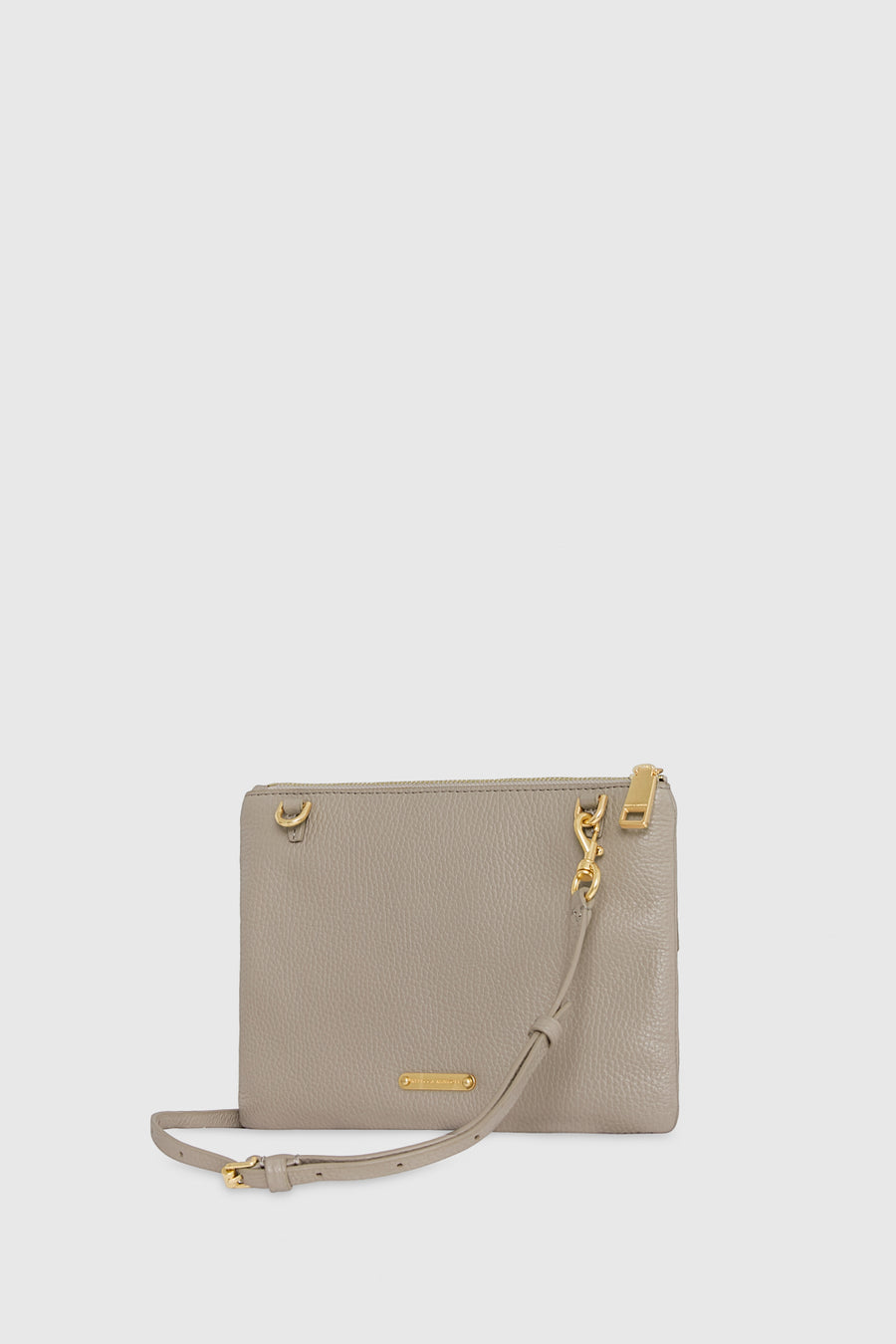 Edie Embossed Top Zip Crossbody