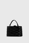 Edie Top Handle Satchel With Diamond Quilt