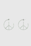 Peace Hoop Earring