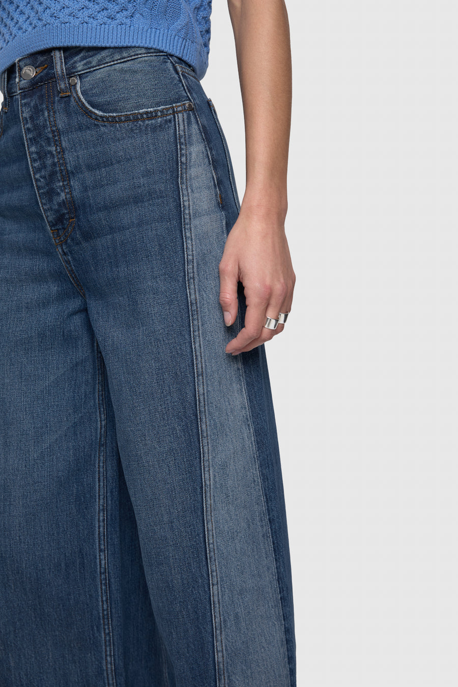 Thea Denim Wide Leg Pant