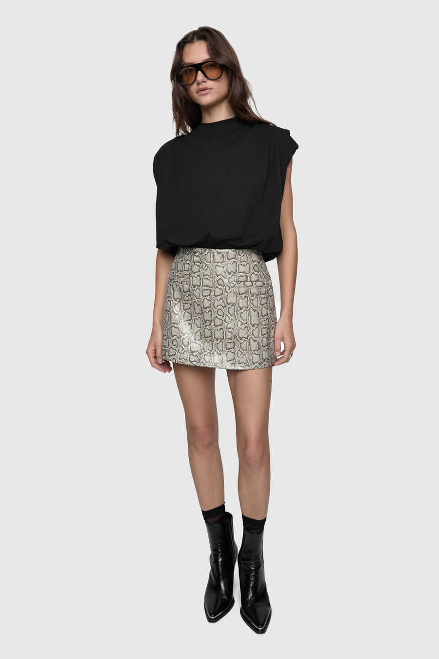 Hayden Faux Snake Skort