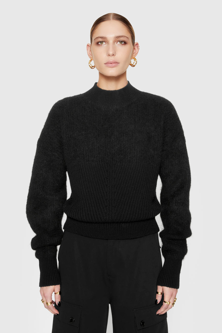 Priscilla Two-Texture Sweater