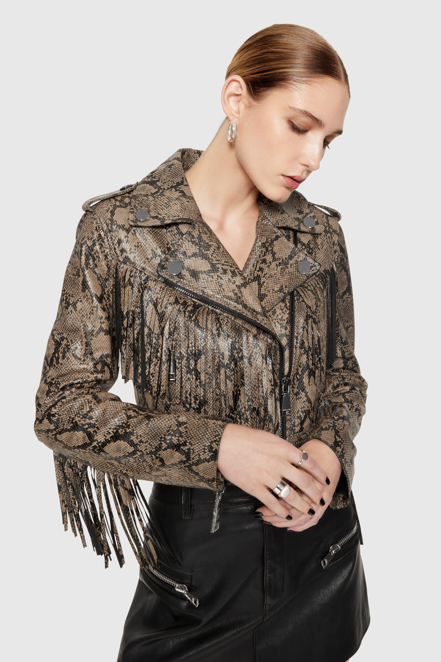 Janis Python Fringe Moto