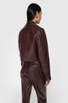 Ryder Cropped Leather Jacket