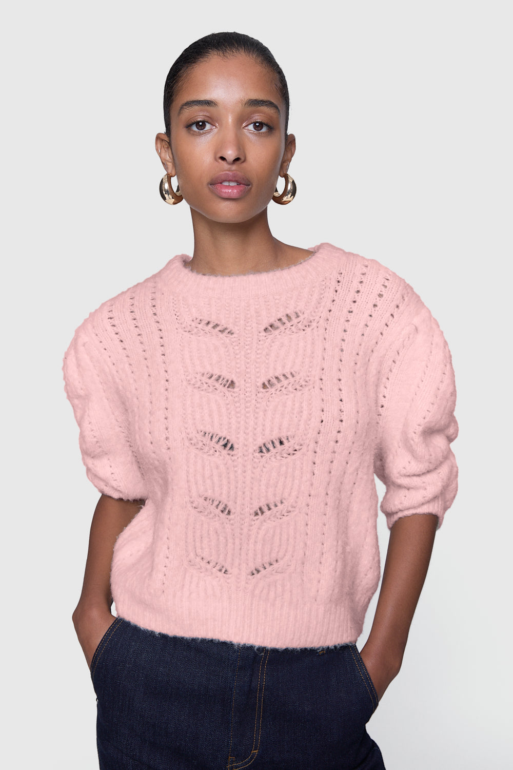 Rebecca sale Minkoff sweater off shoulder