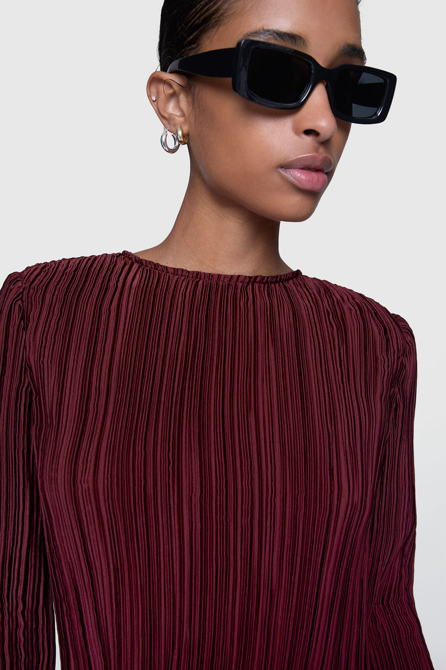 Calista Pleated Top