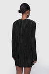 Iris Pleated Long Sleeve Mini