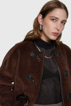 Shearling Toggle Jacket