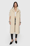 Sherpa Coat With Notch Lapel