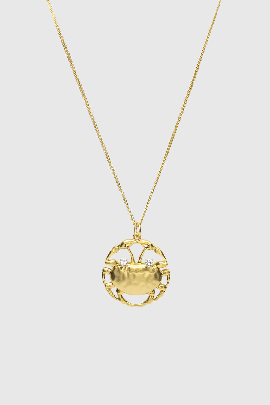 Cancer Zodiac Medallion Necklace