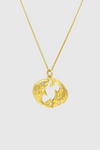 Pisces Zodiac Medallion Necklace