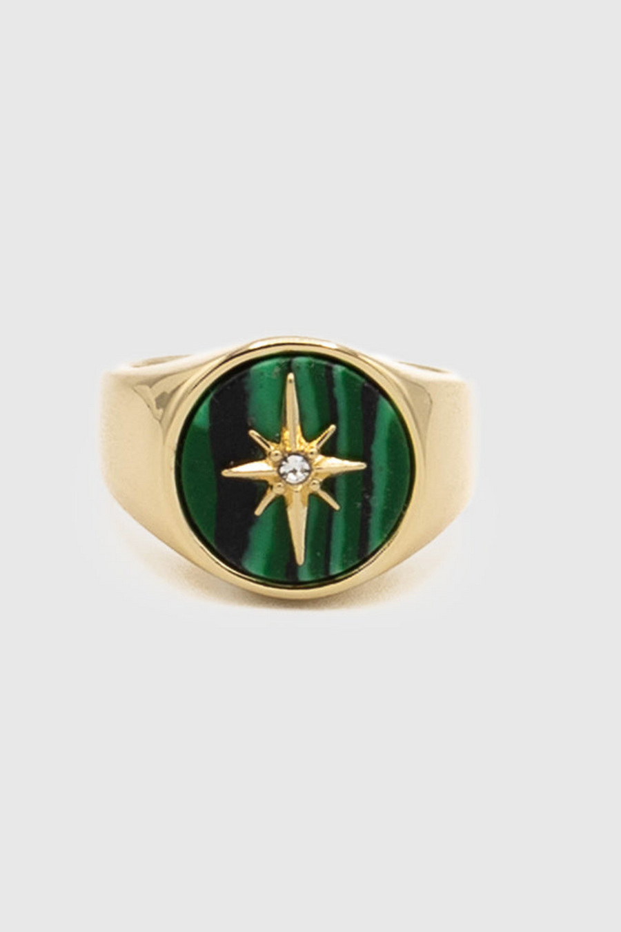 Semi Charm Signet Ring