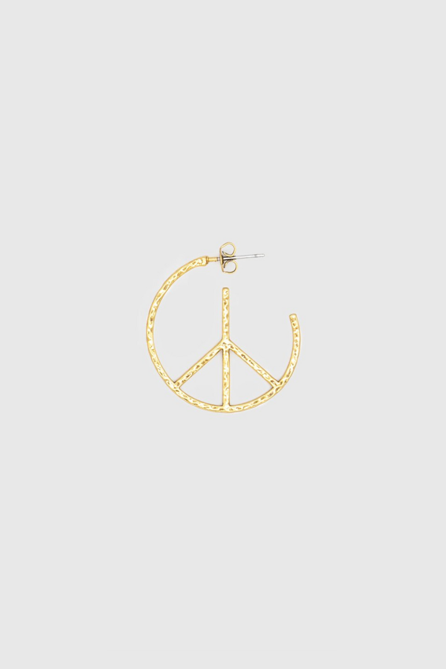 Peace Hoop Earring