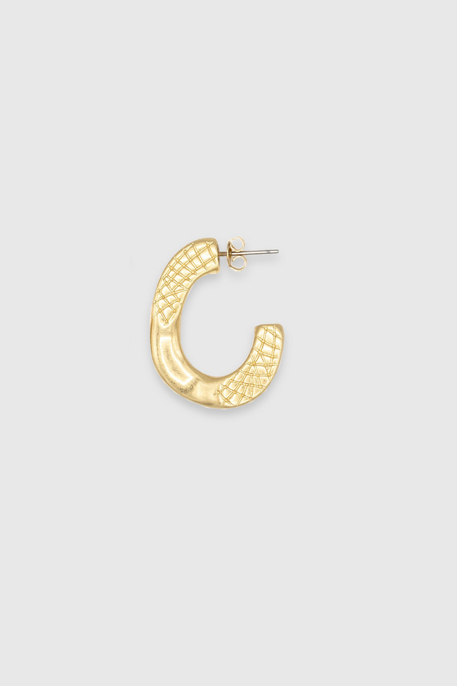 Textured Link Earring