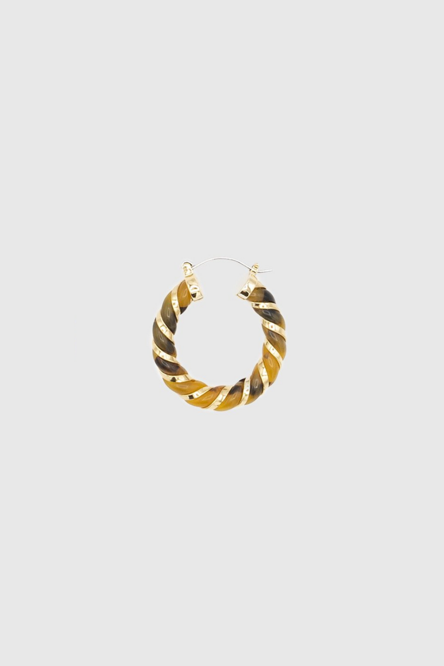 Resin Rope Hoop Earring