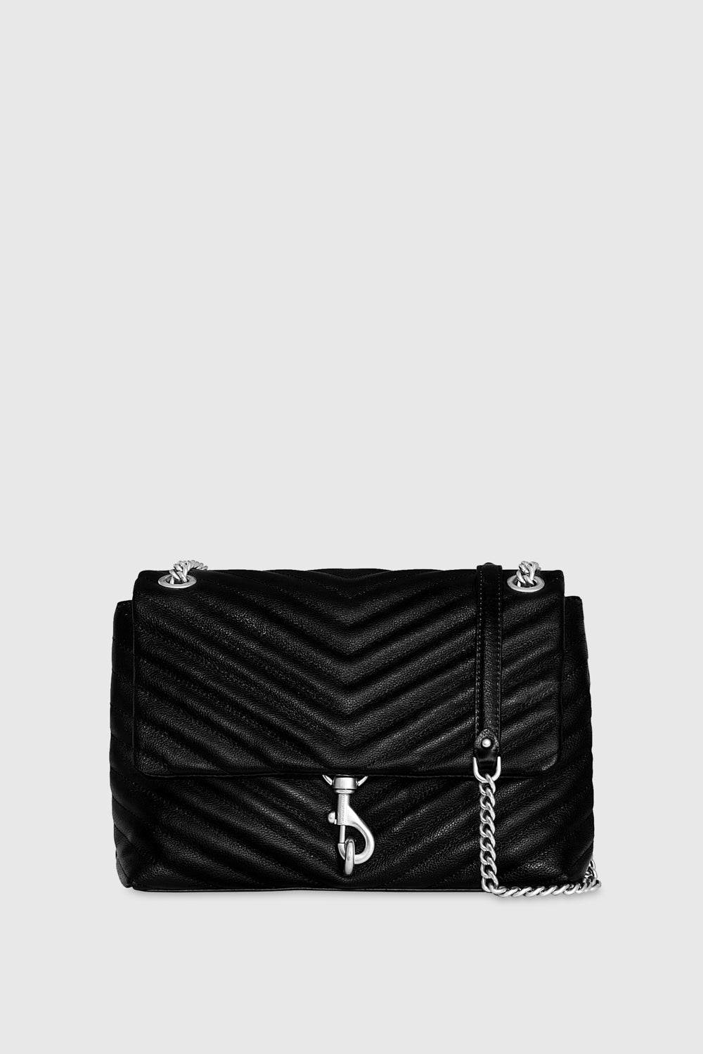 Edie Flap Shoulder Bag Black Rebecca Minkoff