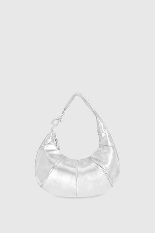 Rebecca Minkoff Mini Croissant Metallic Leather Hobo Bag