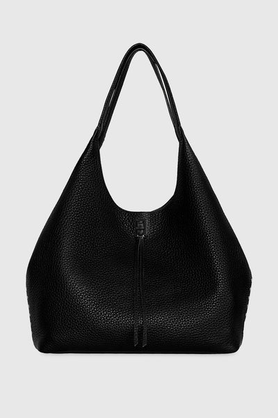 Rebecca Minkoff Women's Chain Quilt Leather Shoulder Bag - Black