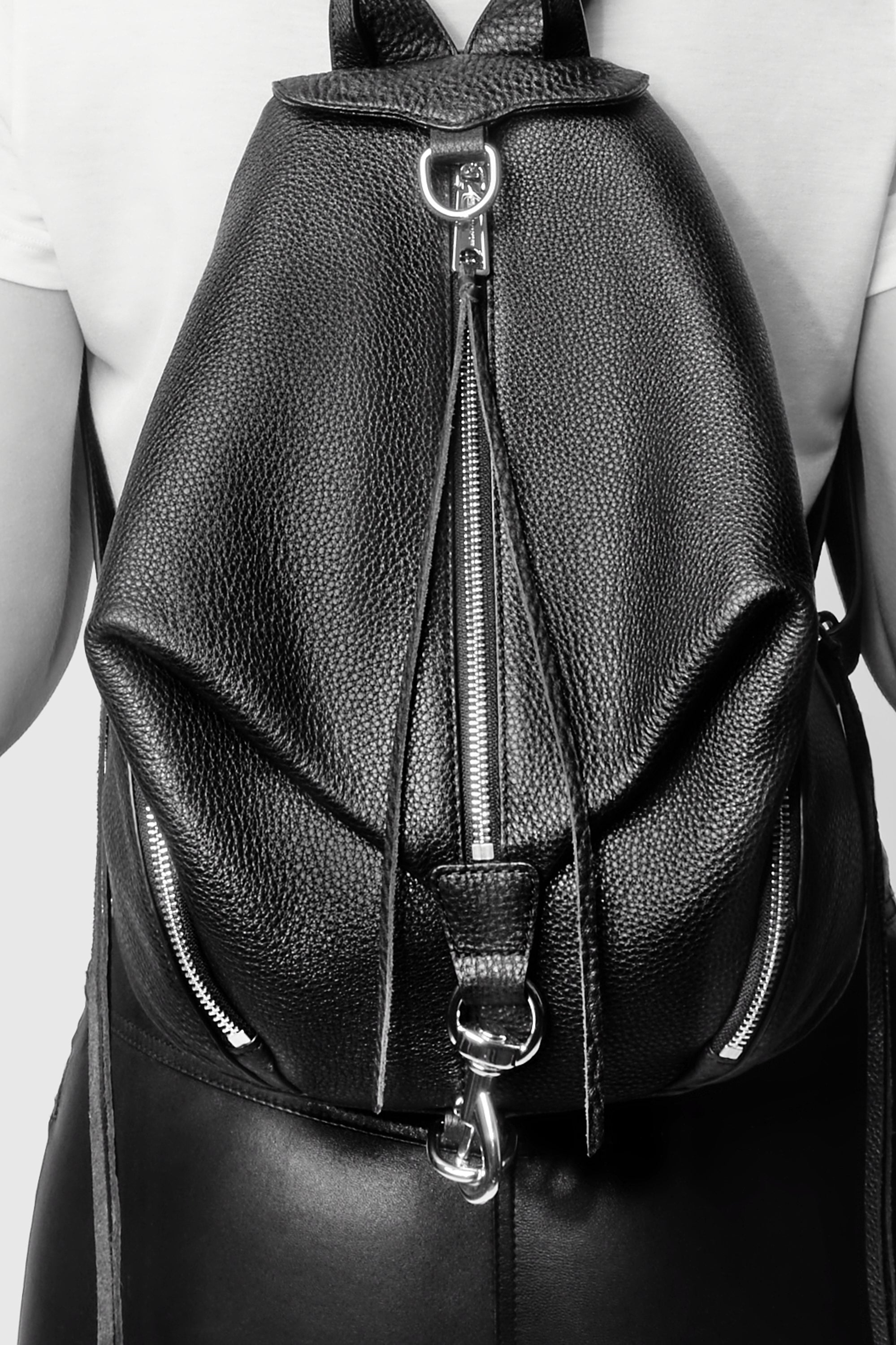 Rebecca minkoff backpack black on sale