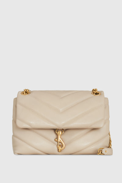 Rebecca Minkoff Edie Maxi Leather Crossbody ,Sand Dune