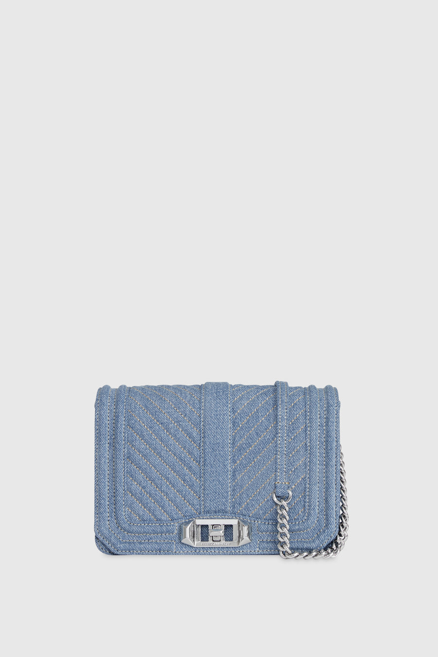 Chevron Quilted Small Love Crossbody