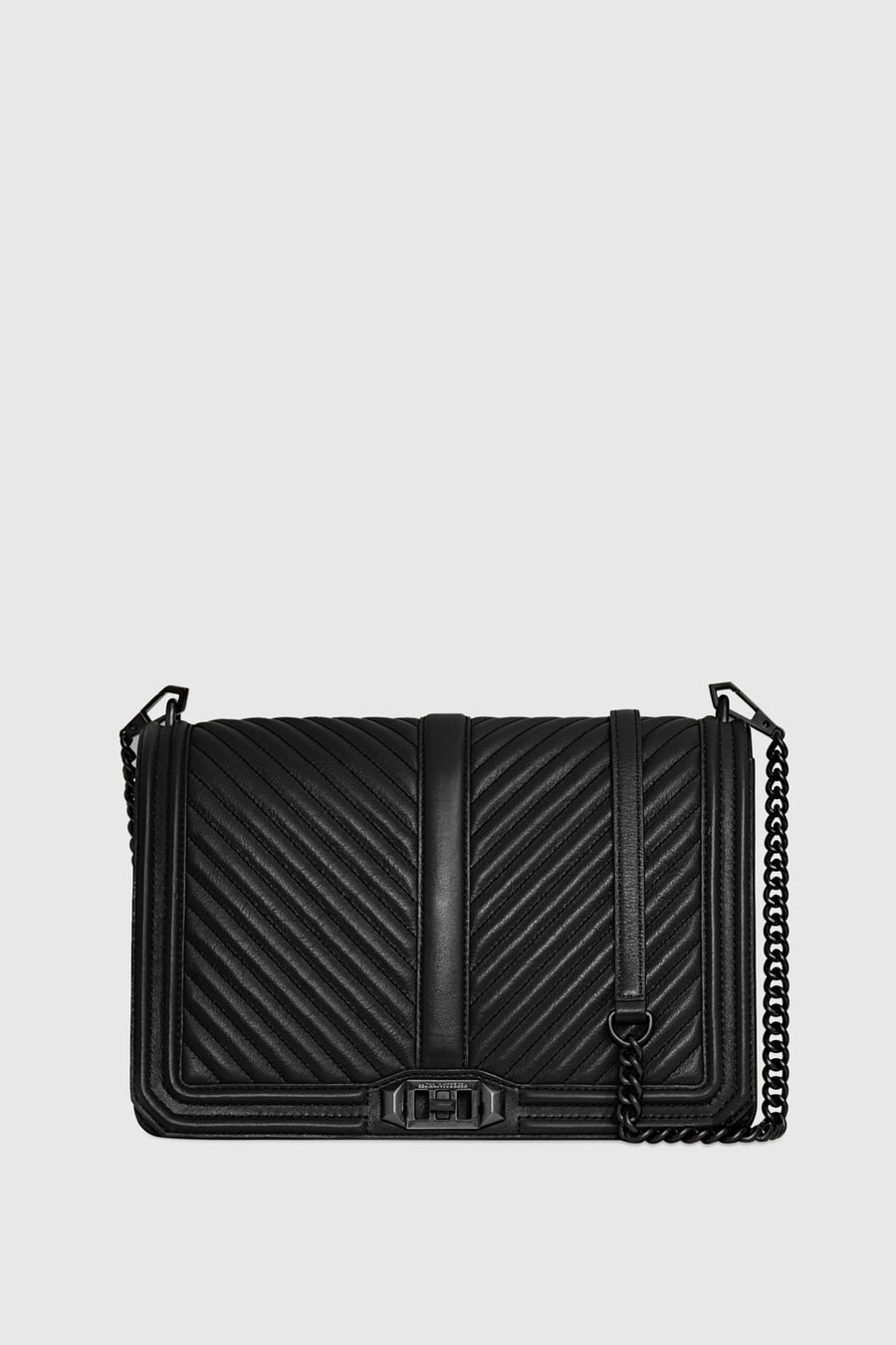 Chevron Quilted Jumbo Love Crossbody