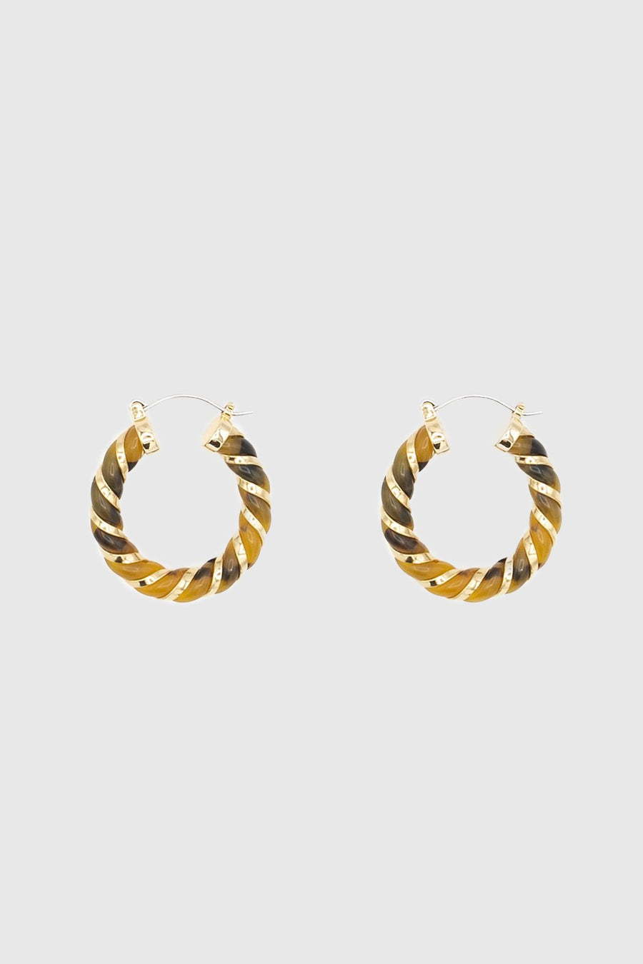 Resin Rope Hoop Earring