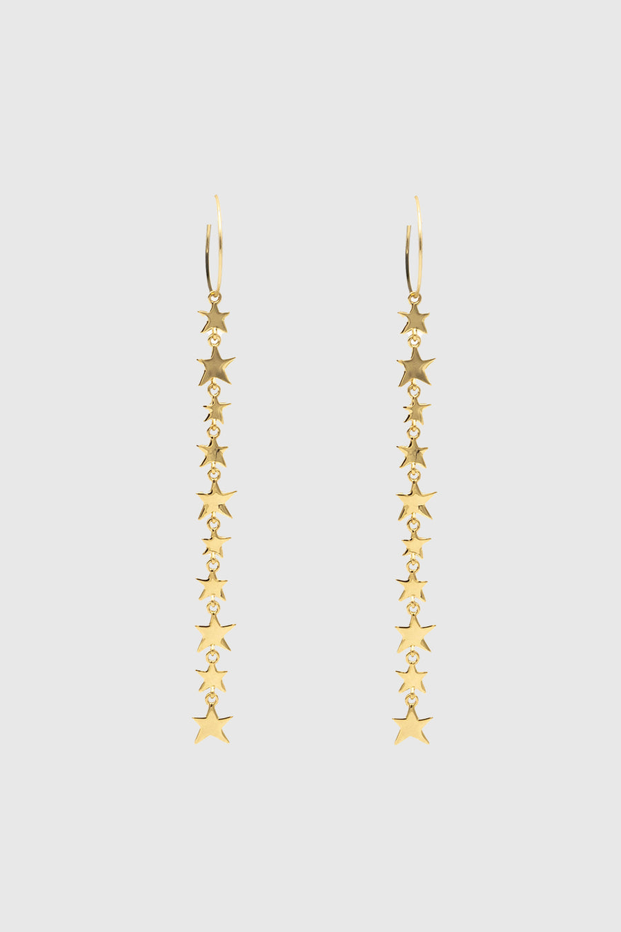 Linear Star Hoop Earring