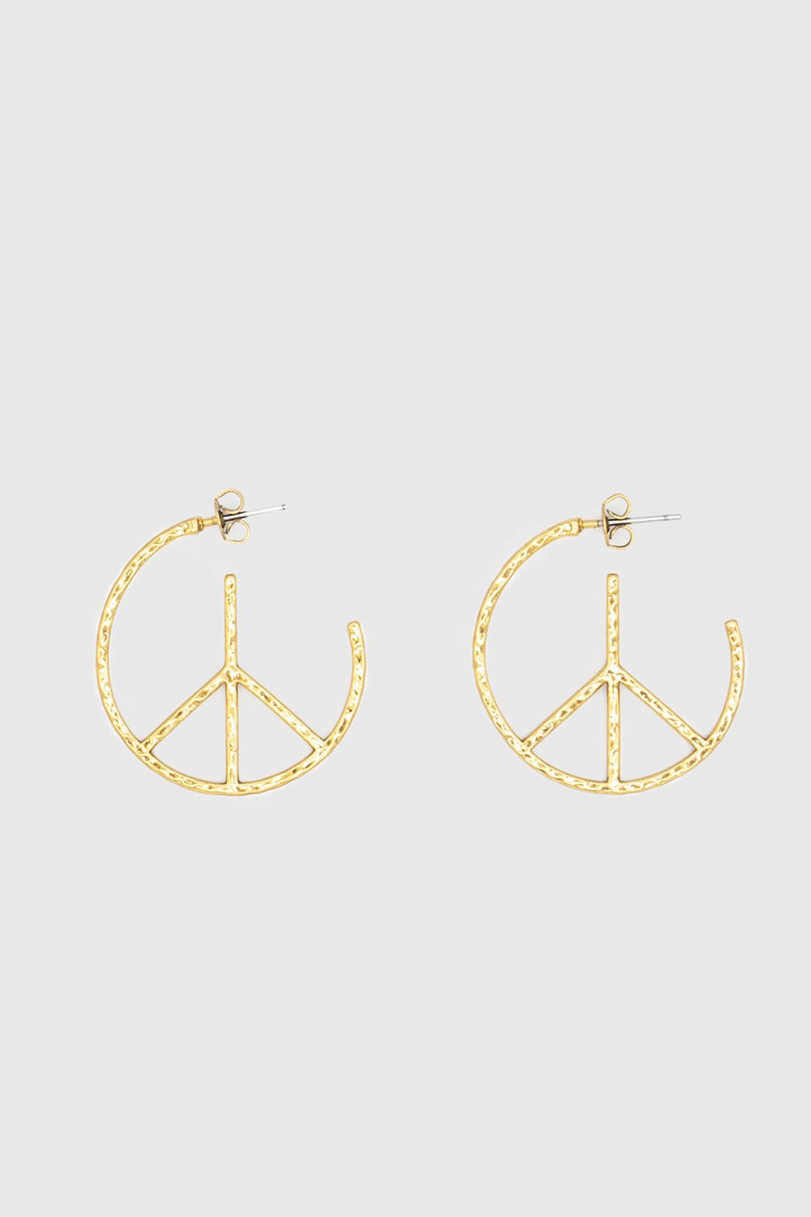 Peace Hoop Earring