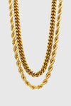 Mixed Chain Collar Necklace