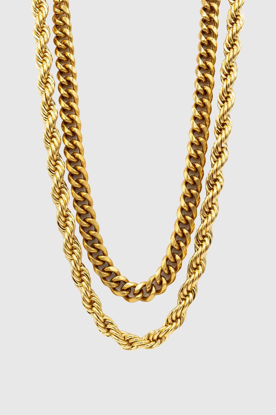 Mixed Chain Collar Necklace