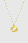 Pisces Zodiac Medallion Necklace